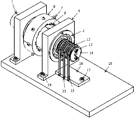 Piezoelectric type rotating speed meter