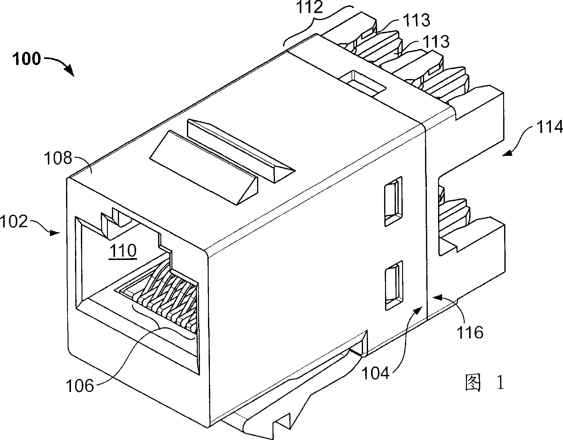 Receptacle with crosstalk optimizing contact array