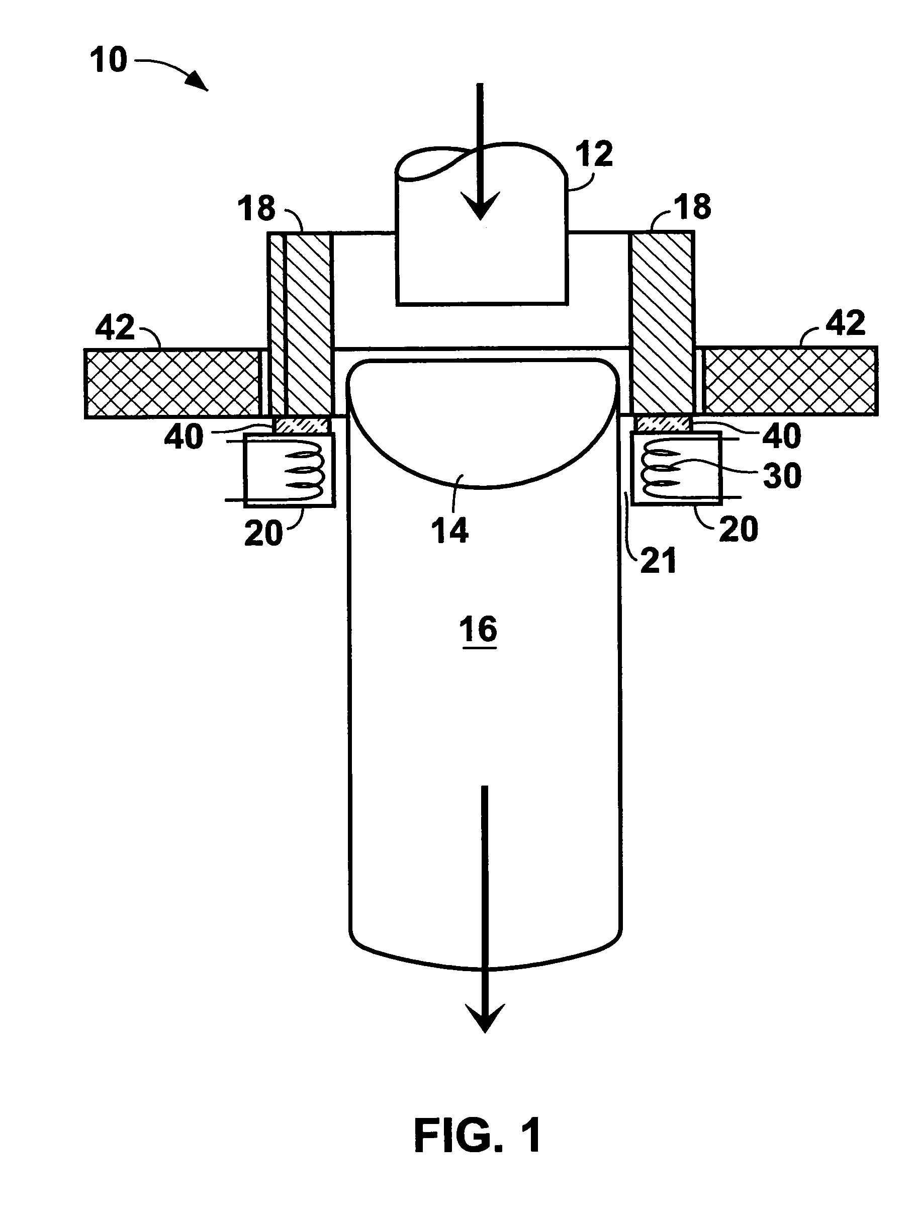 Method and apparatus for treating articles during formation