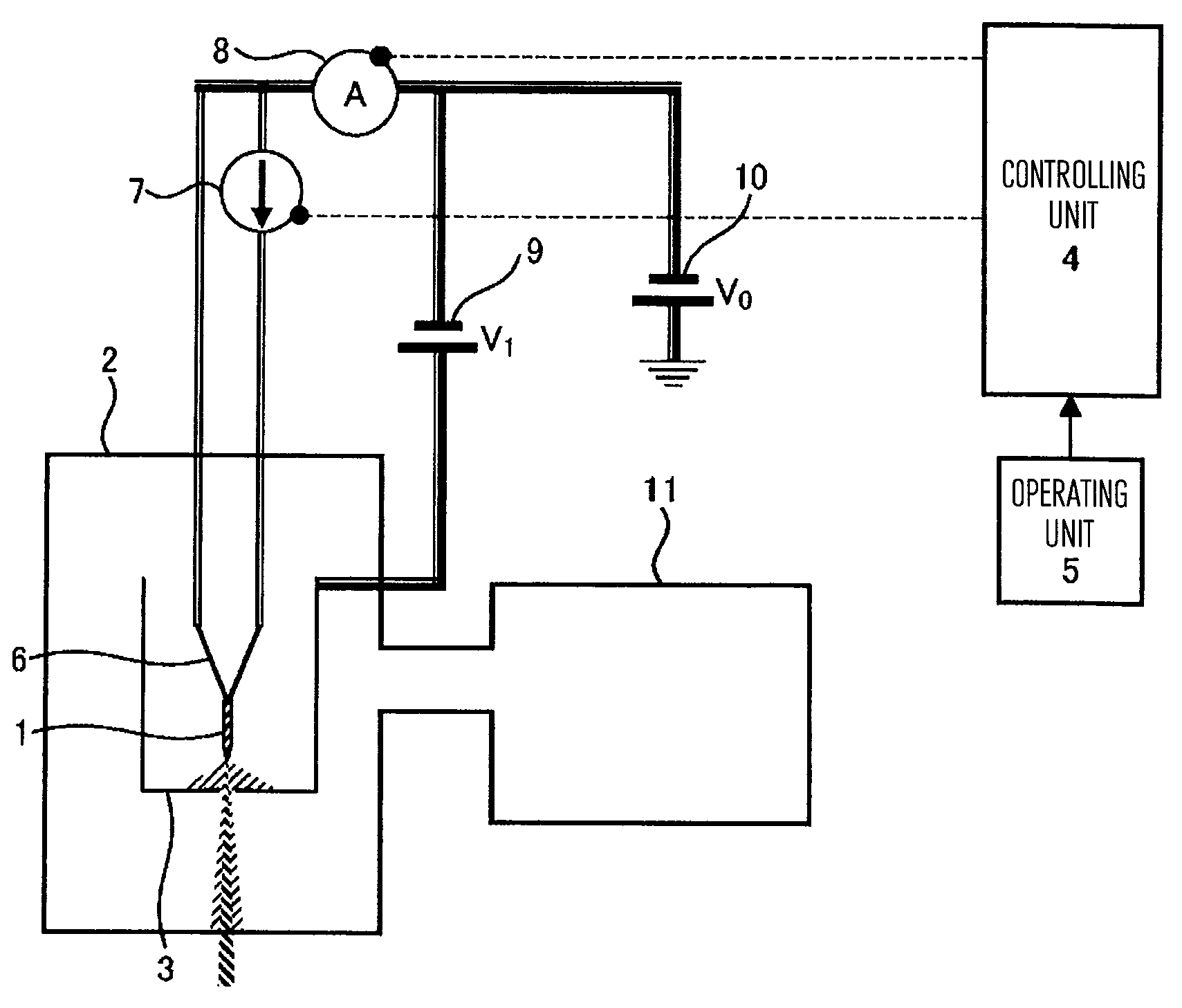 Field-emission electron gun and method for controlling same