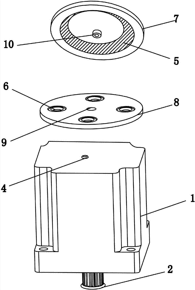 Stepper motor system capable of detecting and error correcting through angle sensor