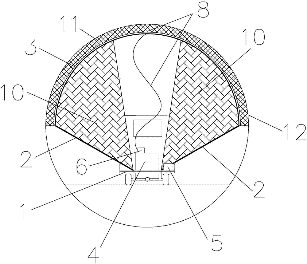 Emergency support equipment and method for tunnel excavation vault