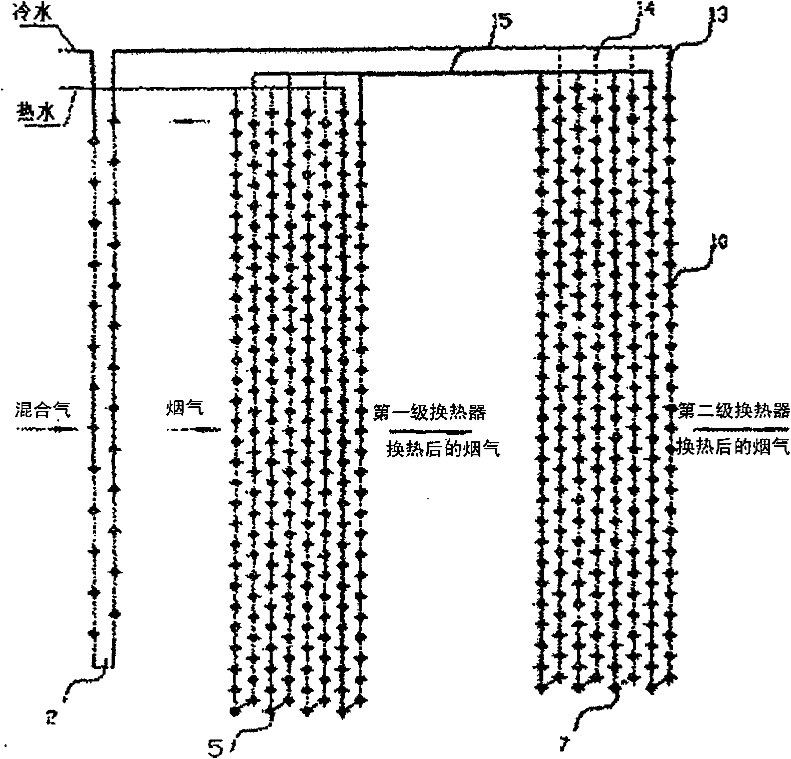 Flameless catalytic combustion condensing boiler with near zero pollutant discharge