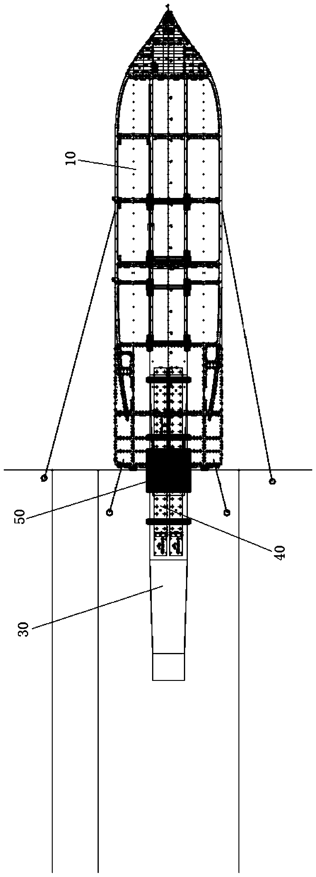 Roll-on and roll-off boarding method for offshore wind power foundation steel pipe pile