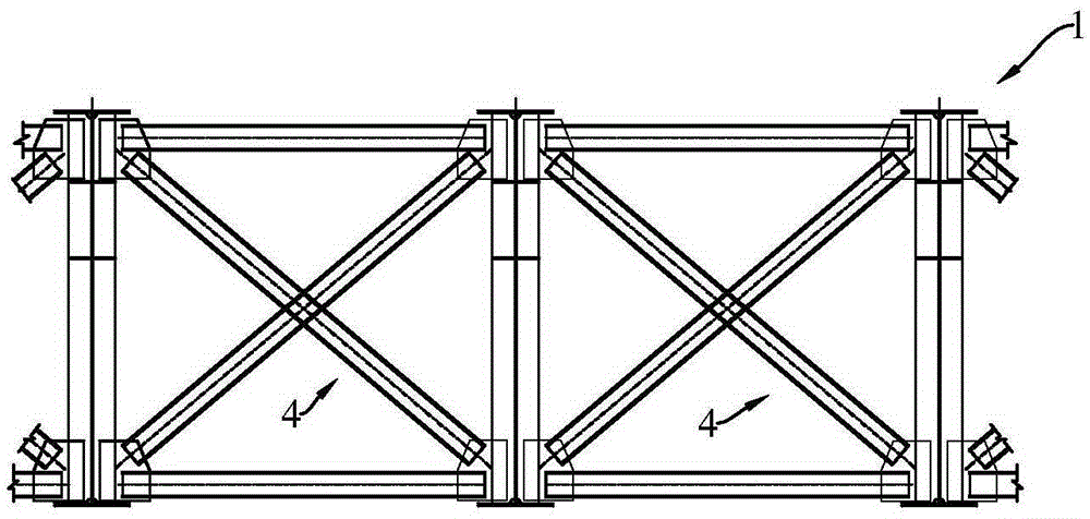 A whole-segment erection method of exposed lattice steel girders in a steel box tie-rod arch bridge