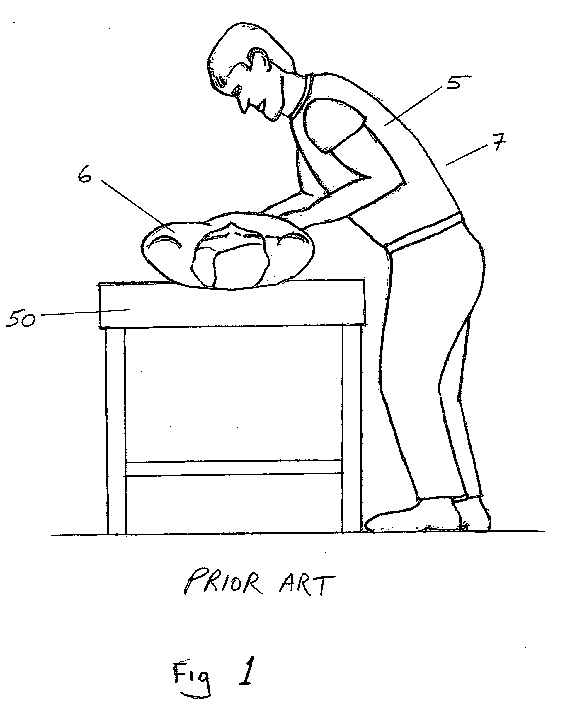 Upper-body support device and method