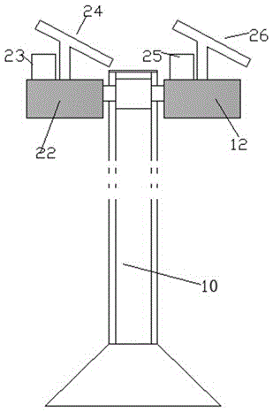 Solar-powered power supply device for heat dissipation with fan