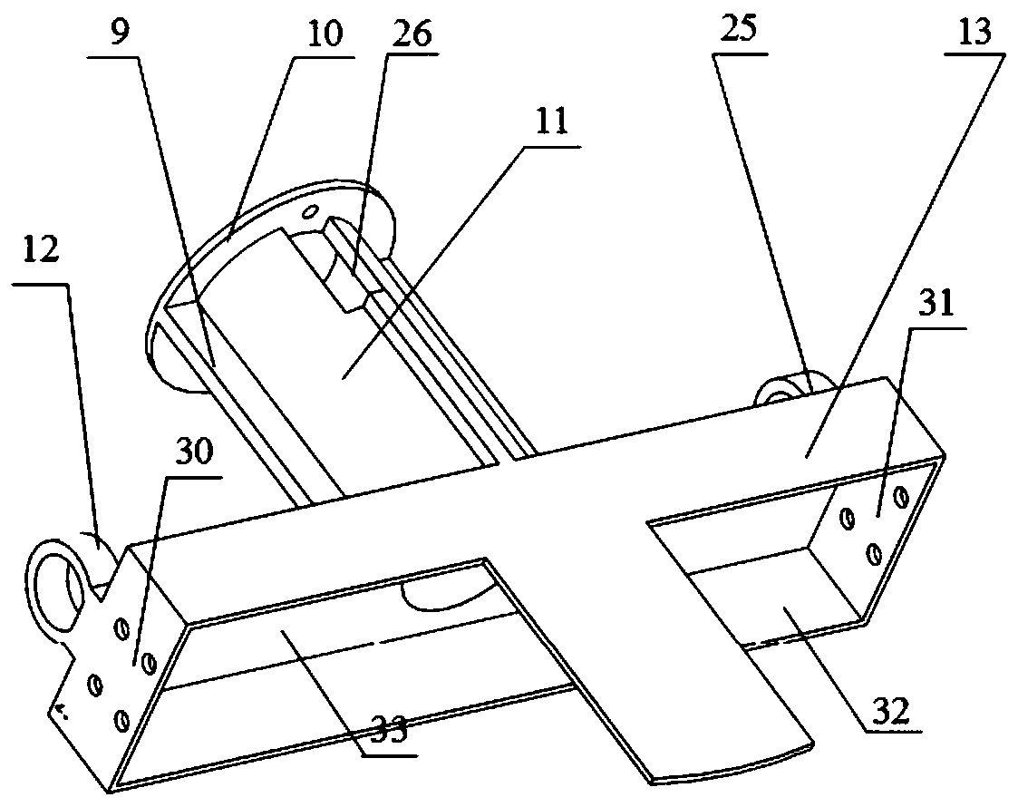 A multi-beam sonar carrying device