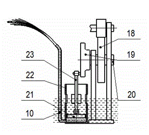 Piston water supply type atomization gas generator