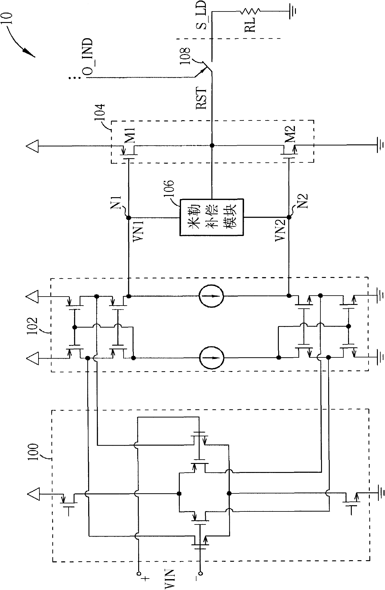 Coupling blocking method and operational amplifier