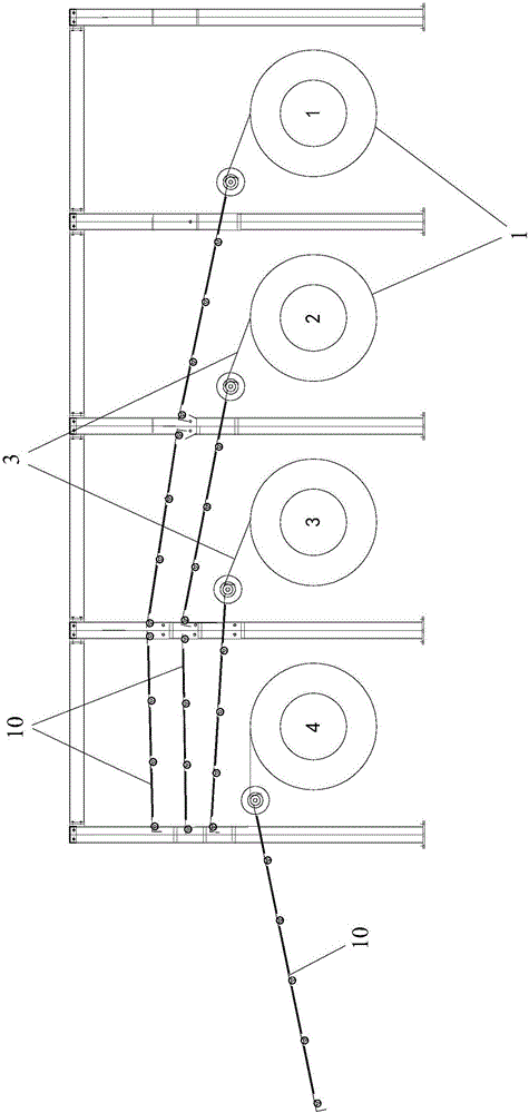 Multi-coiled panel veneer simultaneous feeding and automatic quick converting equipment and quick converting method thereof