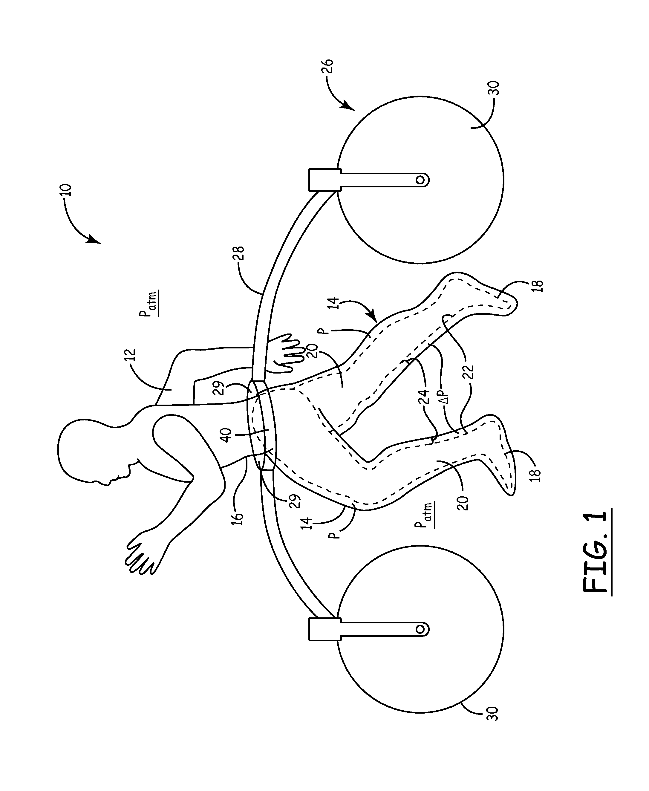 Suspension and Body Attachment System and Differential Pressure Suit for Body Weight Support Devices