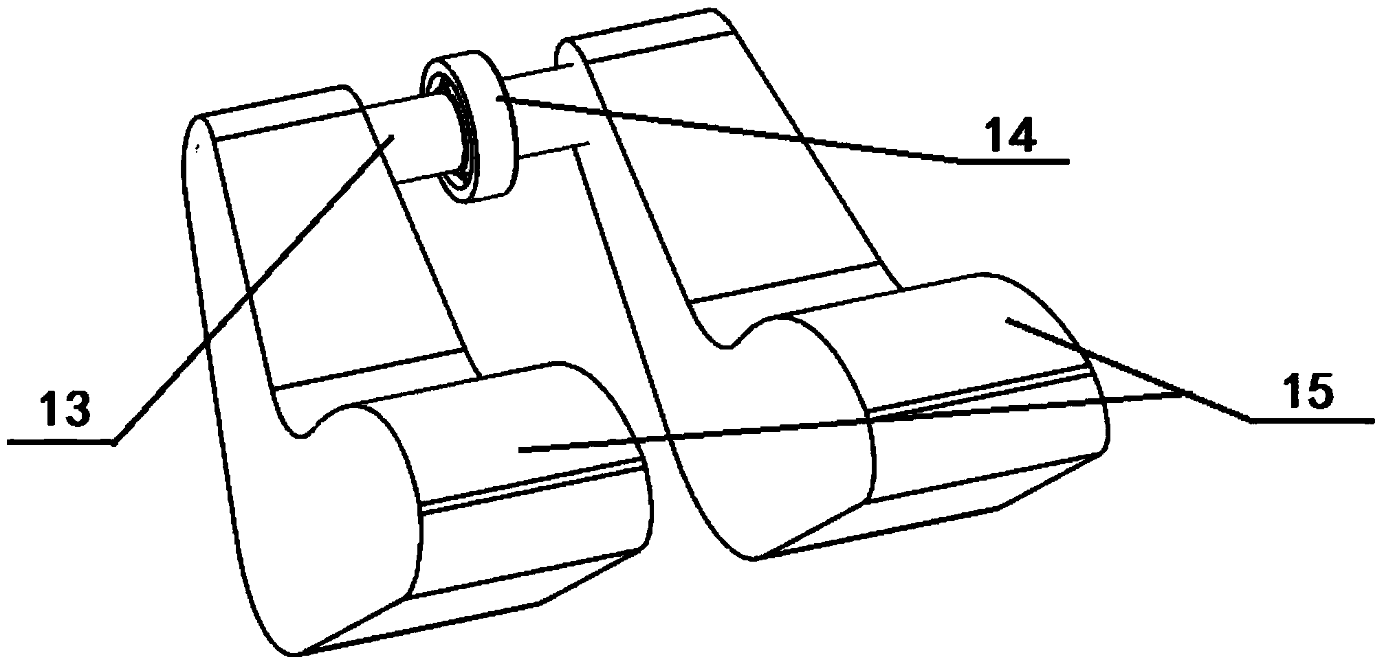 Sole-shaped belt wheel tamping machine