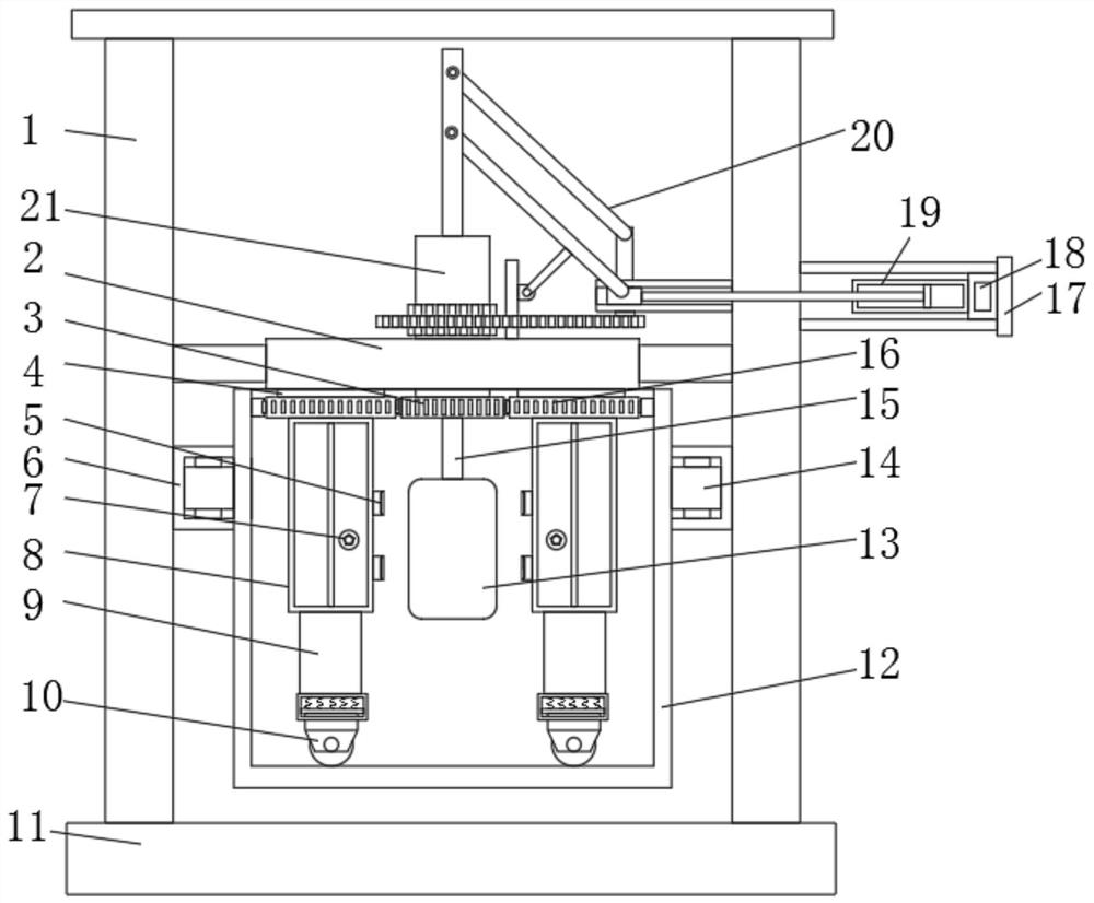 Energy-saving, environment-friendly and efficient dried chili mashing device for food processing