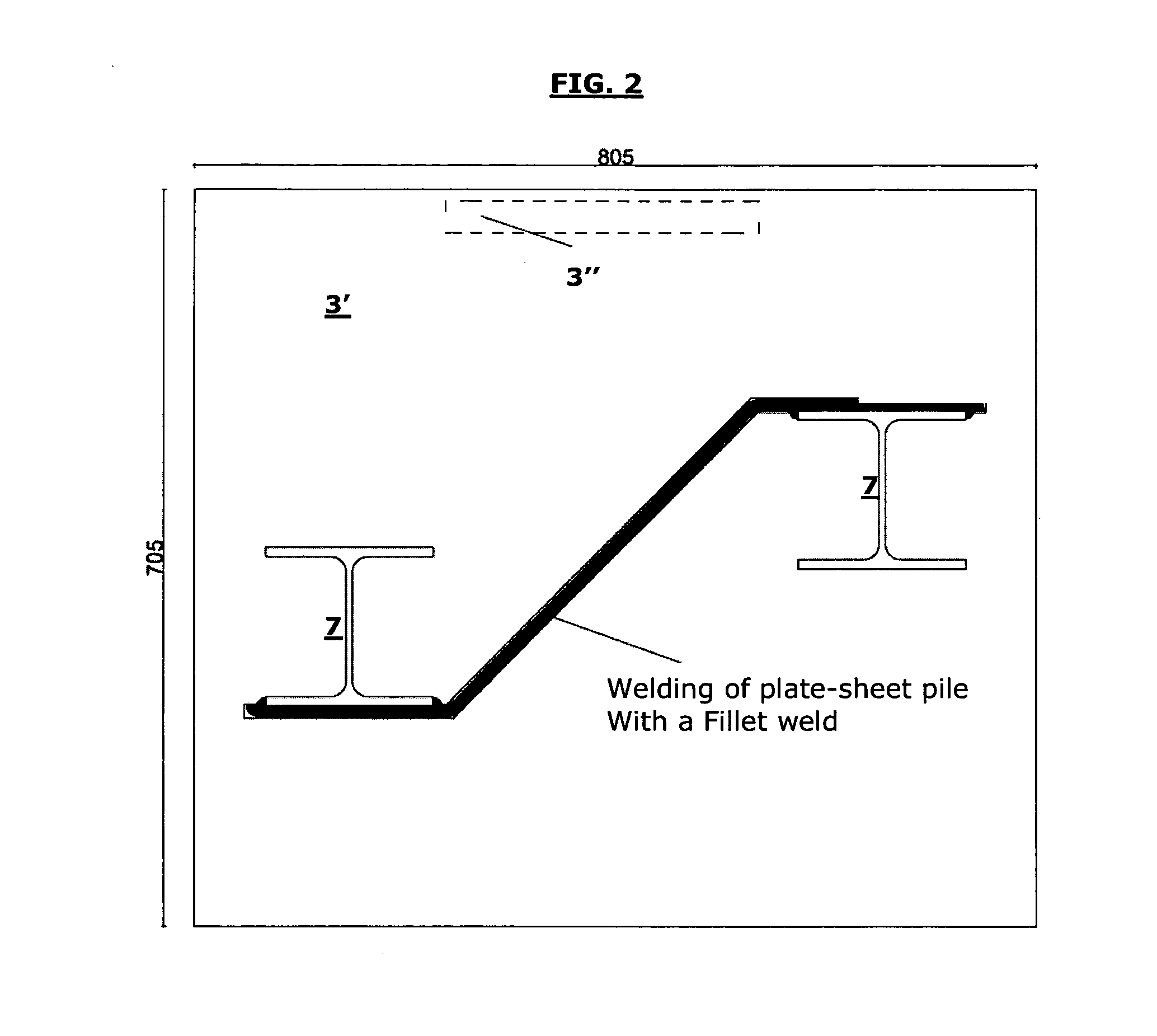 Supporting structure for an Anti-noise barrier wherein foundations and lifting post are realized in a single element and relative assembly method