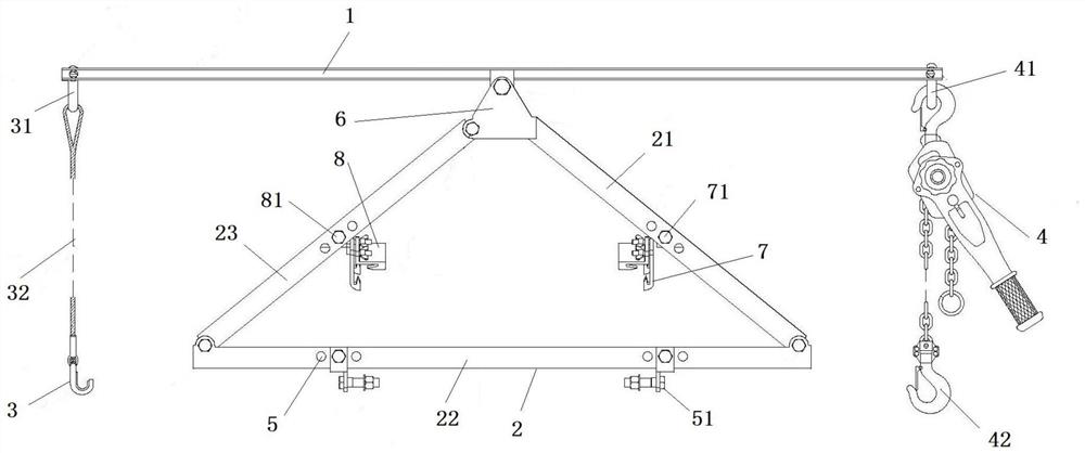 A kind of installation method of ground wire lifter and ground wire accessories