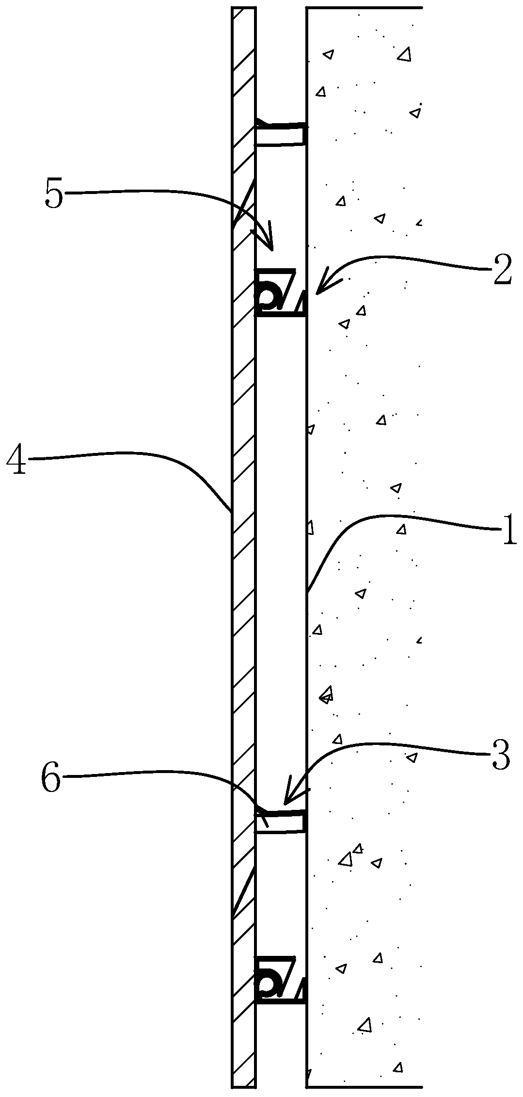 Building curtain wall structure and construction method thereof