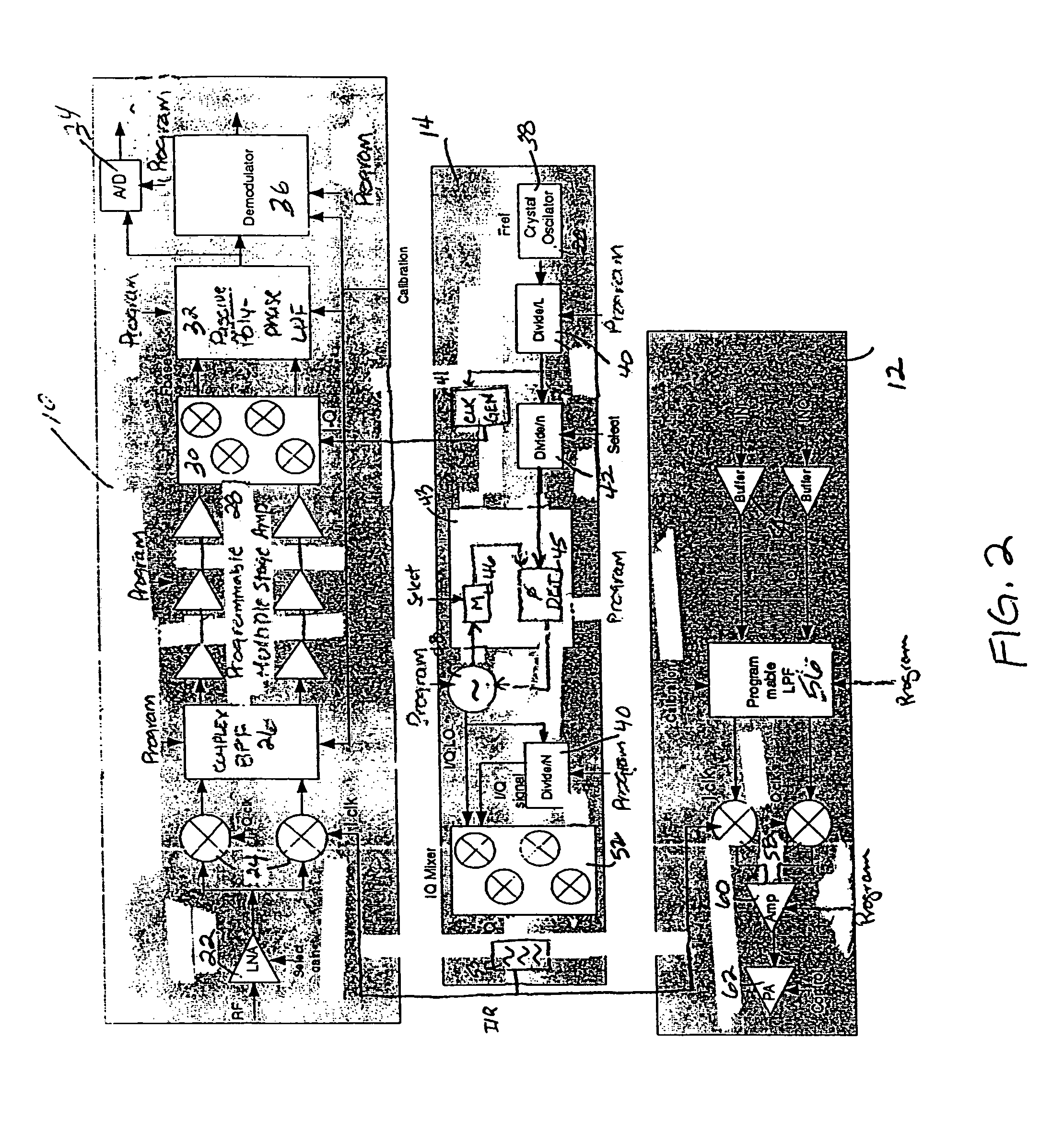 Adaptive radio transceiver with noise suppression