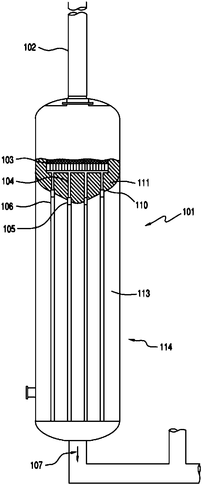 Method for stabilizing heat exchange tubes in the andrussow process