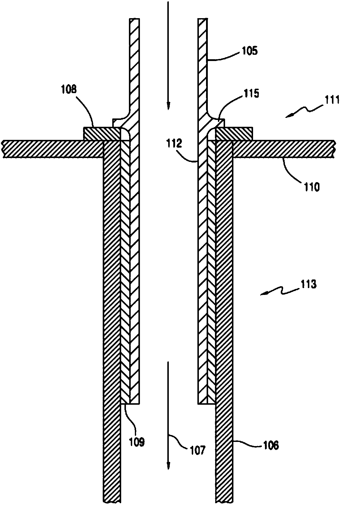Method for stabilizing heat exchange tubes in the andrussow process