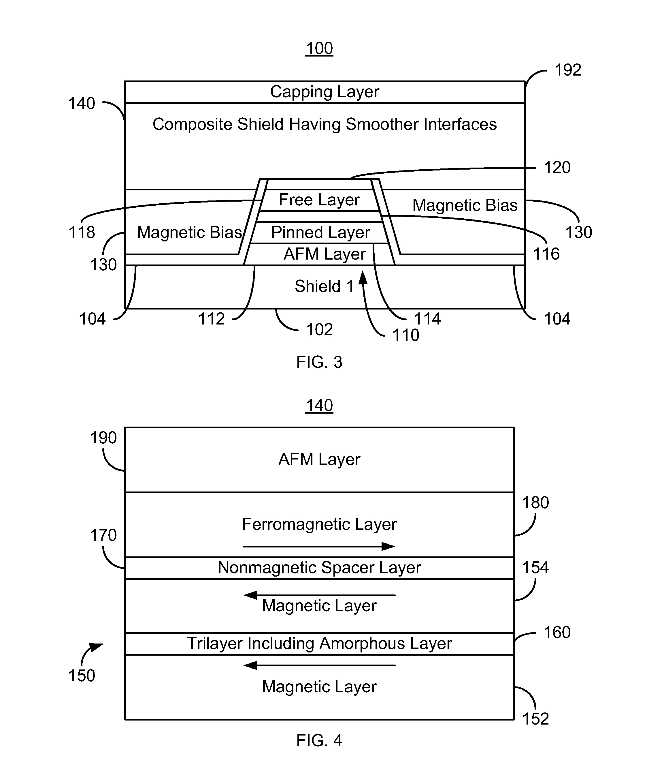 Method and system for providing a read transducer having a composite magnetic shield with smooth interfaces