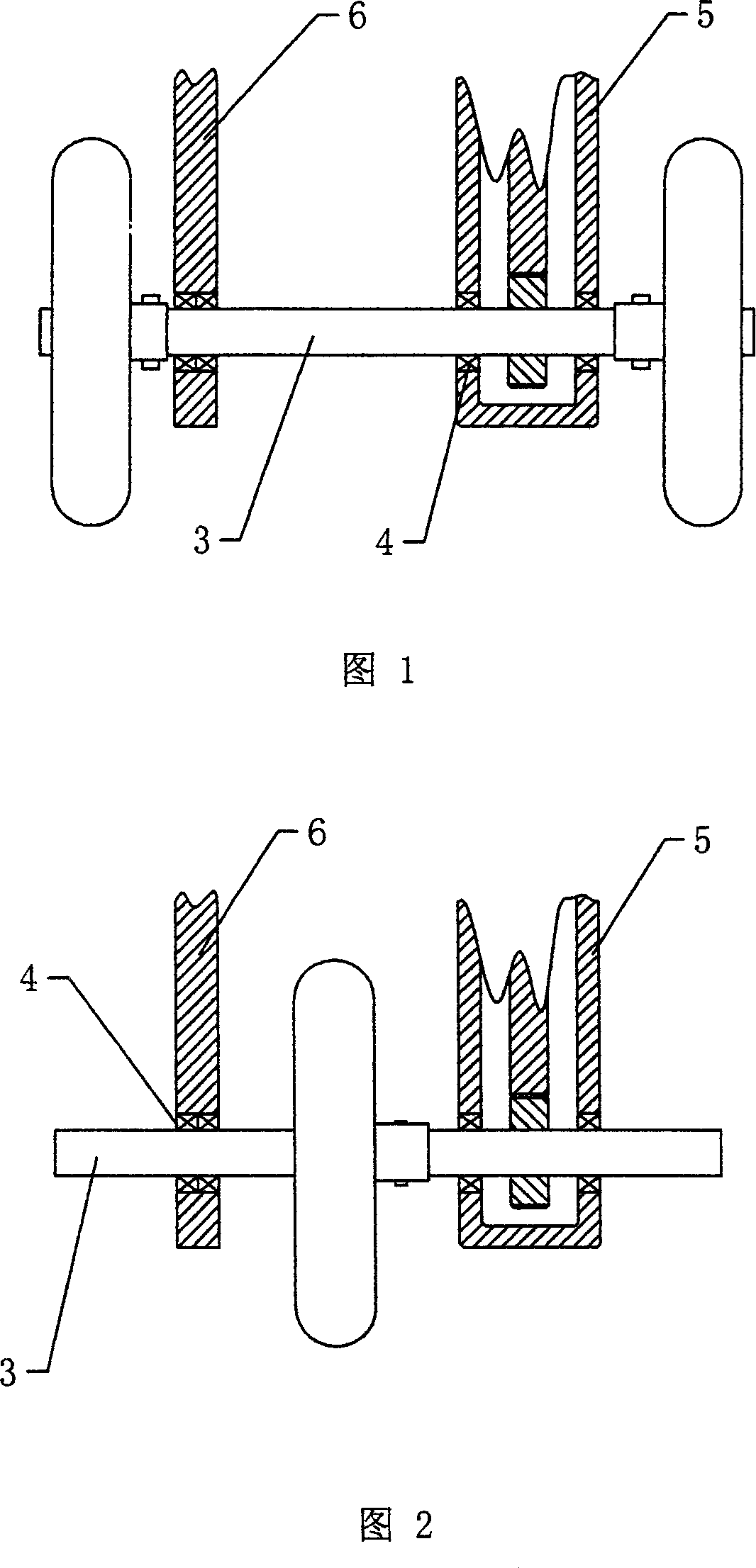 Power take-off of gearbox in garden supervisor