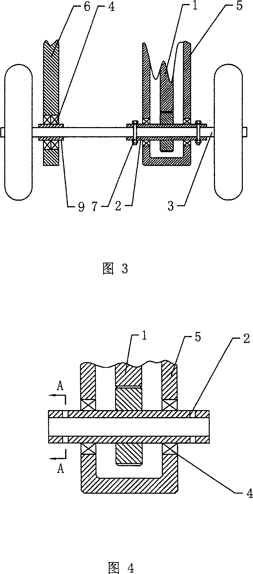 Power take-off of gearbox in garden supervisor