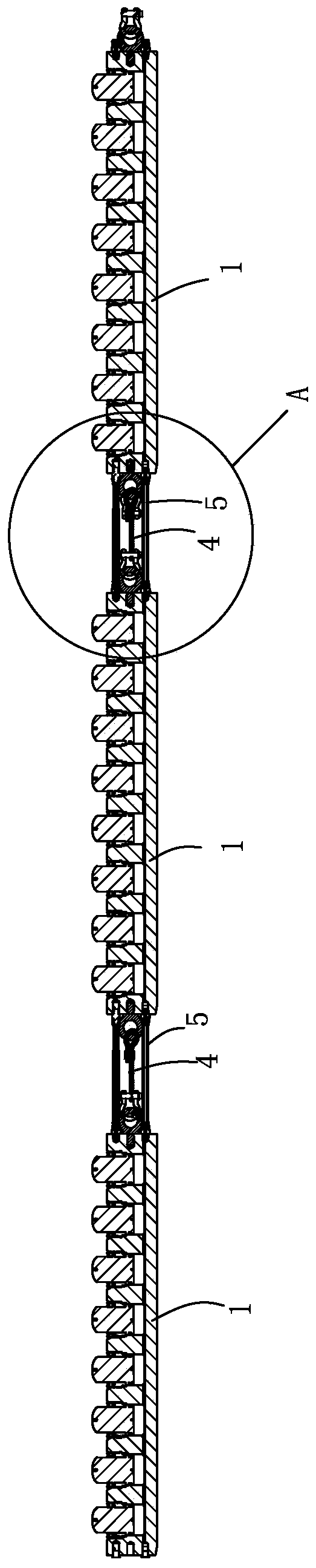 Splitting rod with series connection structure