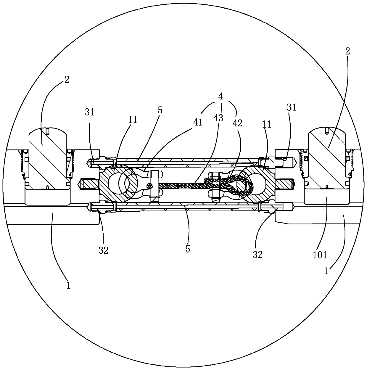 Splitting rod with series connection structure