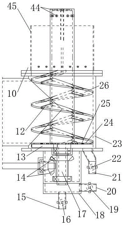 Feed and chip removal device of biomass combustion furnace and combustion furnace