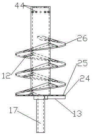 Feed and chip removal device of biomass combustion furnace and combustion furnace