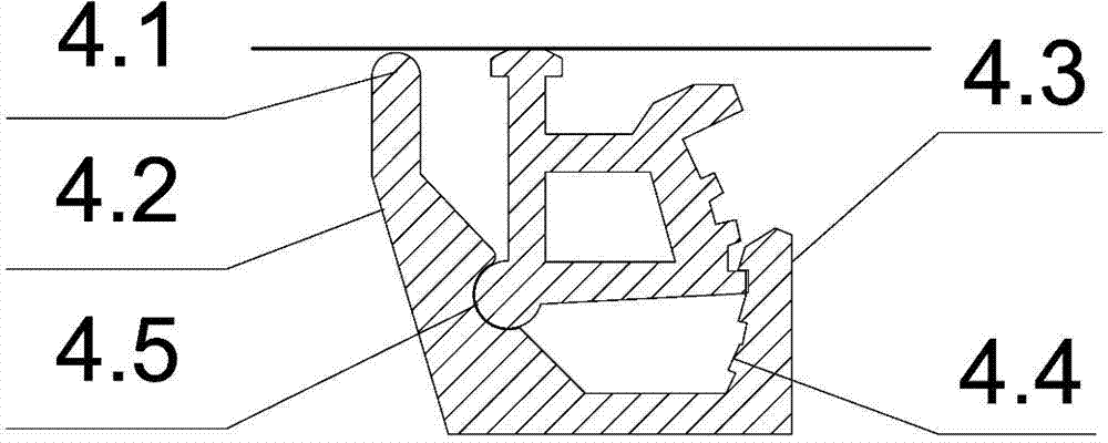 Method for film stretching of internally-suspended film of hollow glass and film stretching frame assembly