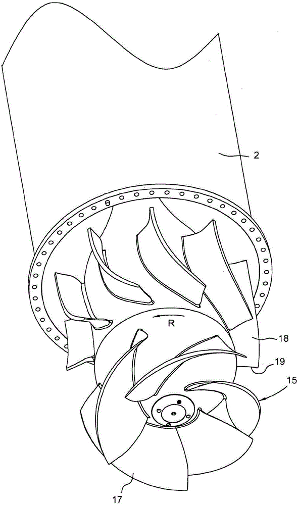 Propeller pump for pumping liquid