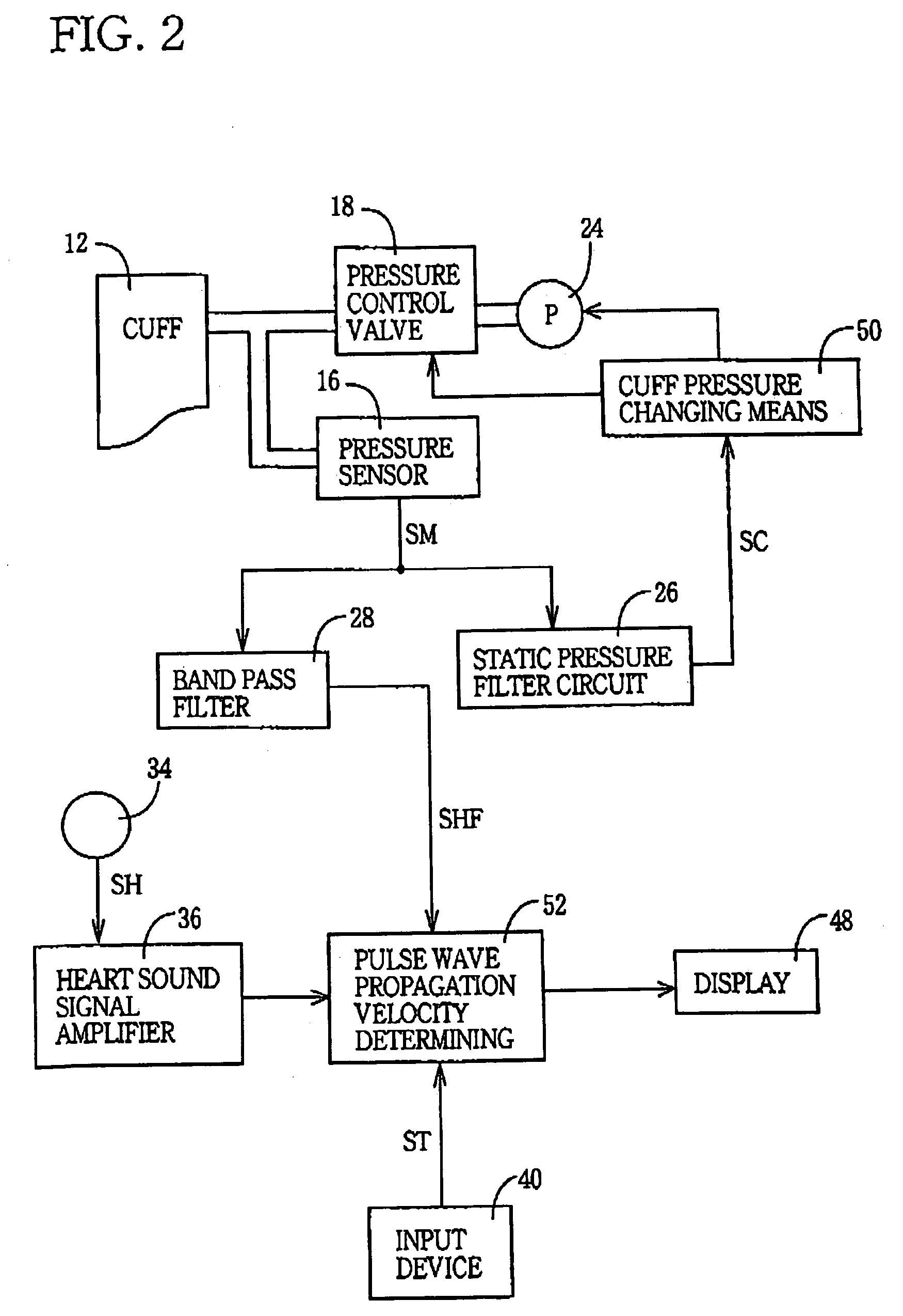 Filter for use with pulse-wave sensor and pulse wave analyzing apparatus