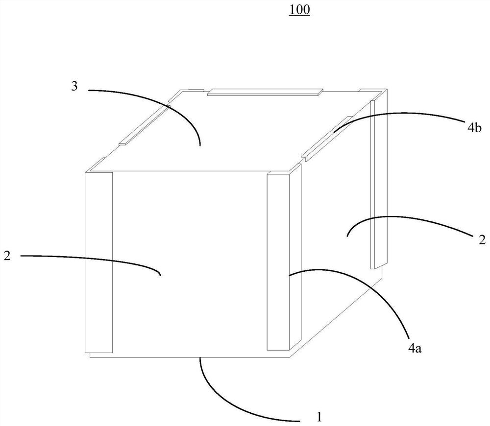 Folding integrated honeycomb box