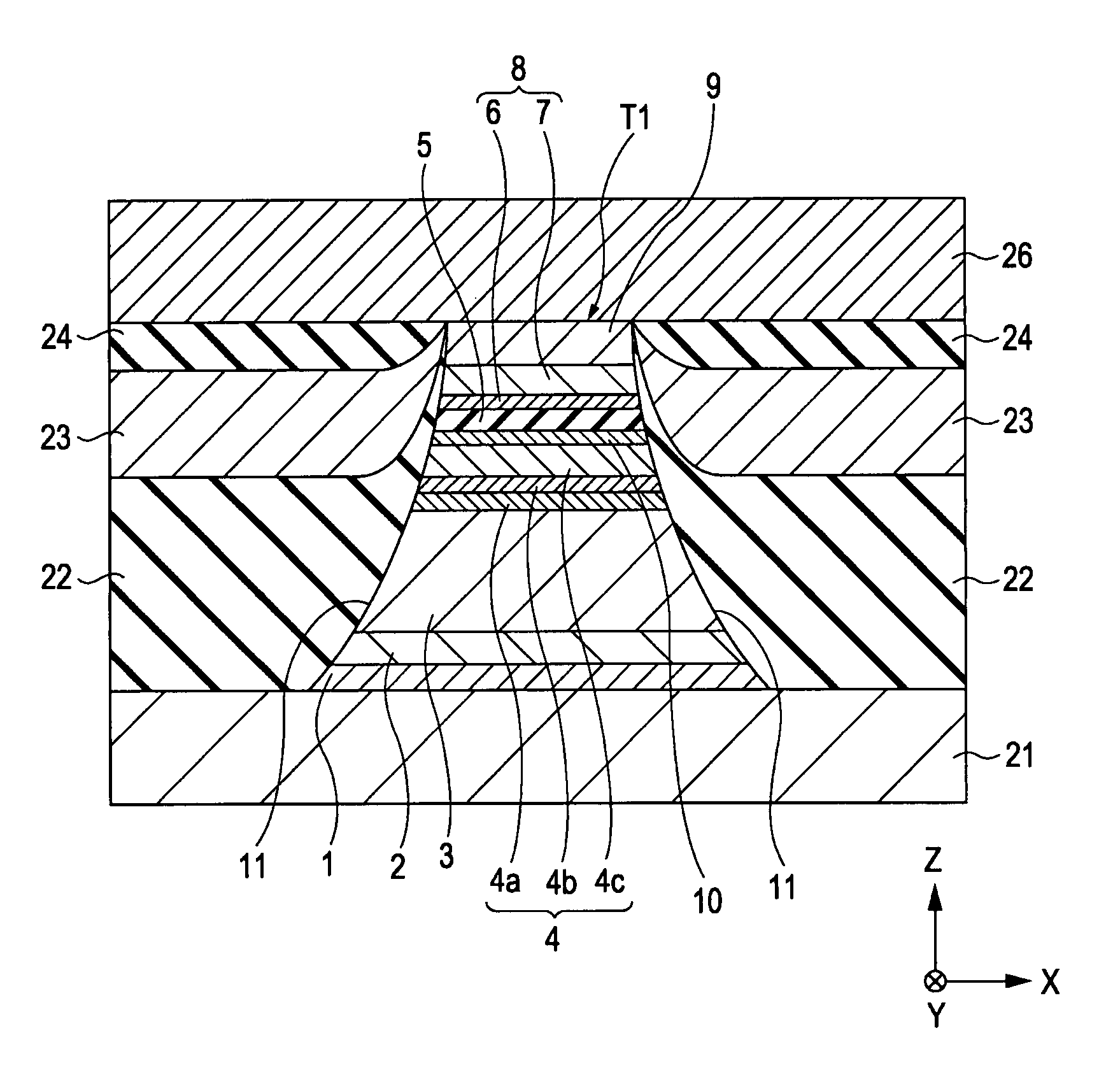 Tunneling magnetic sensor including platinum layer and method for producing the same