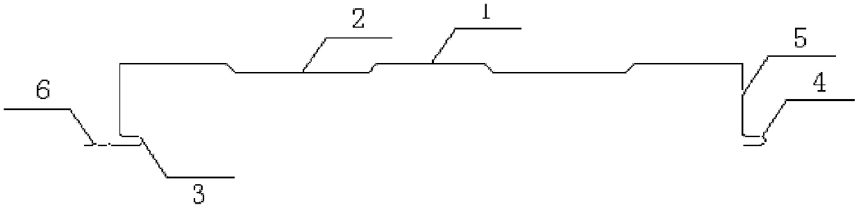 Hidden metal contour plate for building wall face, and manufacturing method thereof