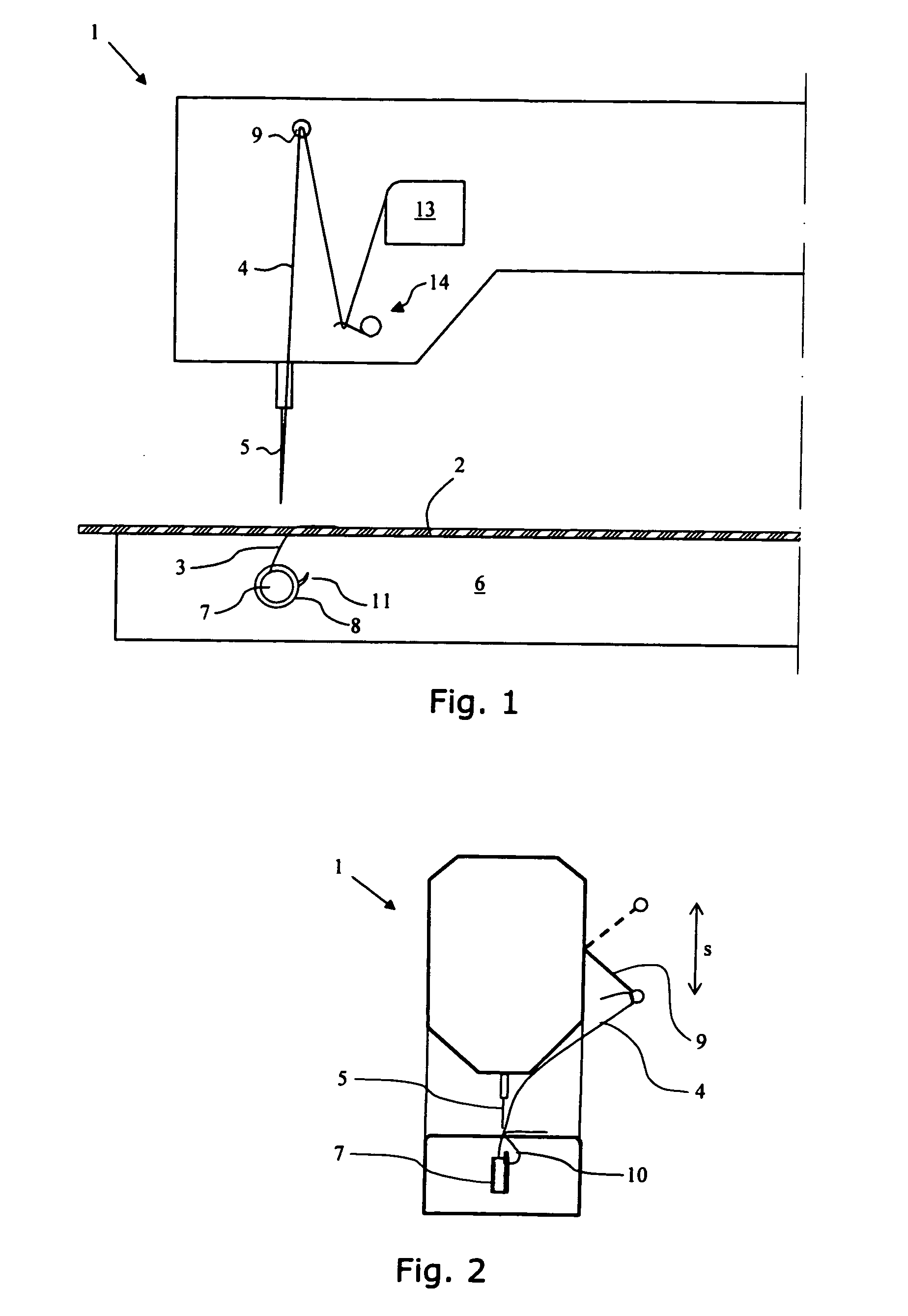 Method and arrangement for a sewing machine