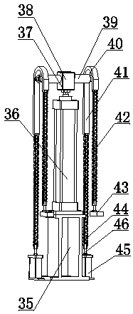 A chain-driven coated paper lifting and conveying device for a paper feeder