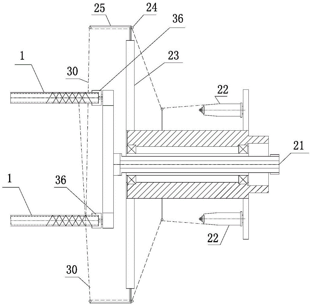 Method for manufacturing non-woven grid composite non-woven fabric by rotary weft laying method