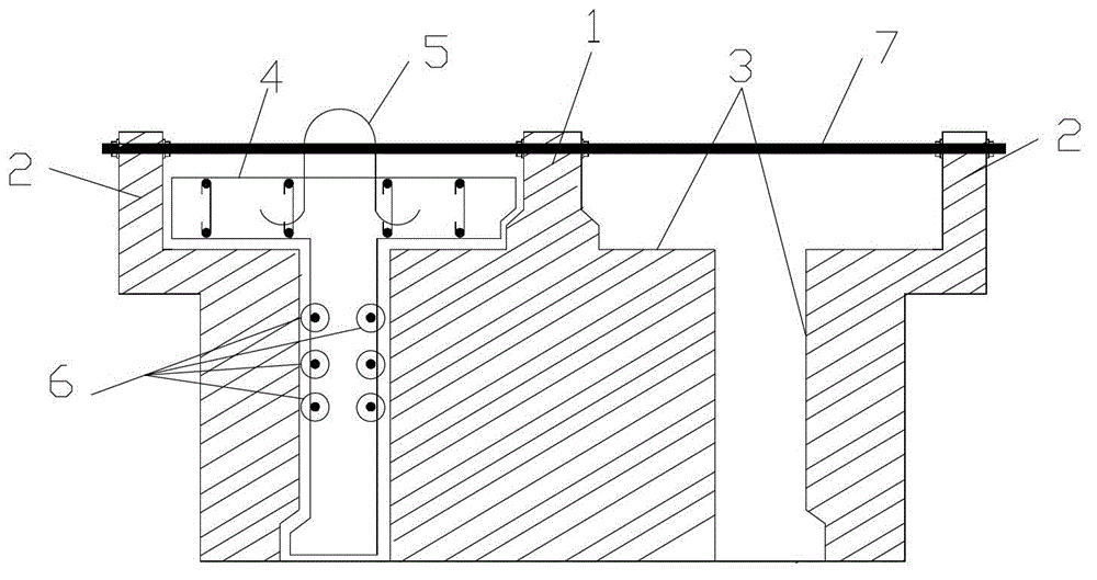 Construction method for bare concrete prefabricated stand board