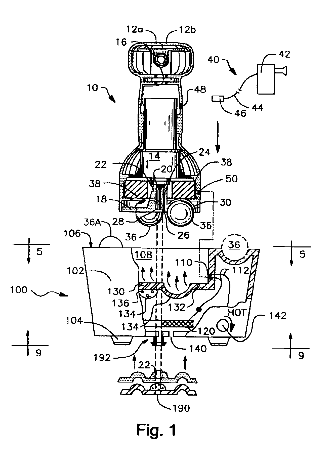 Heater for massage nodes and massage therapy device including same