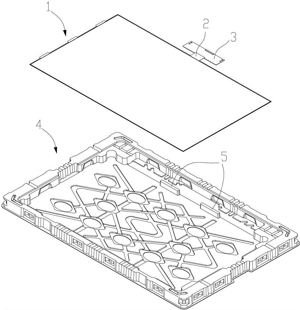 Tray with limiting structure