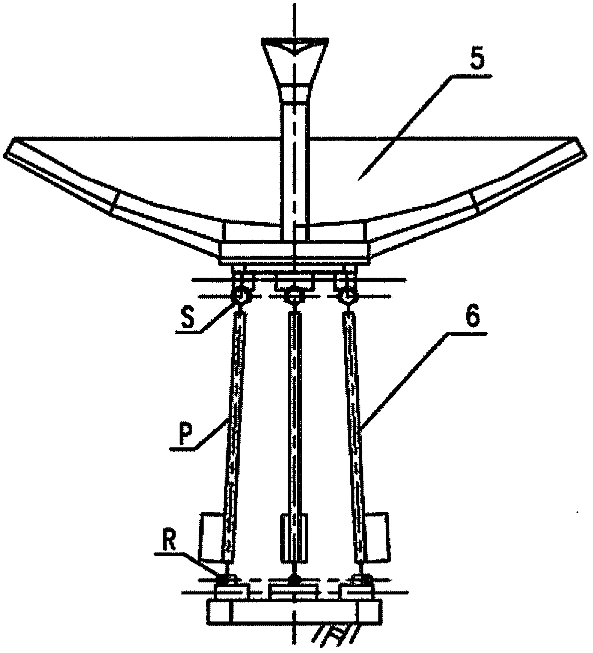 3-rps 3D Rotary Parallel Mechanism Antenna Structure System