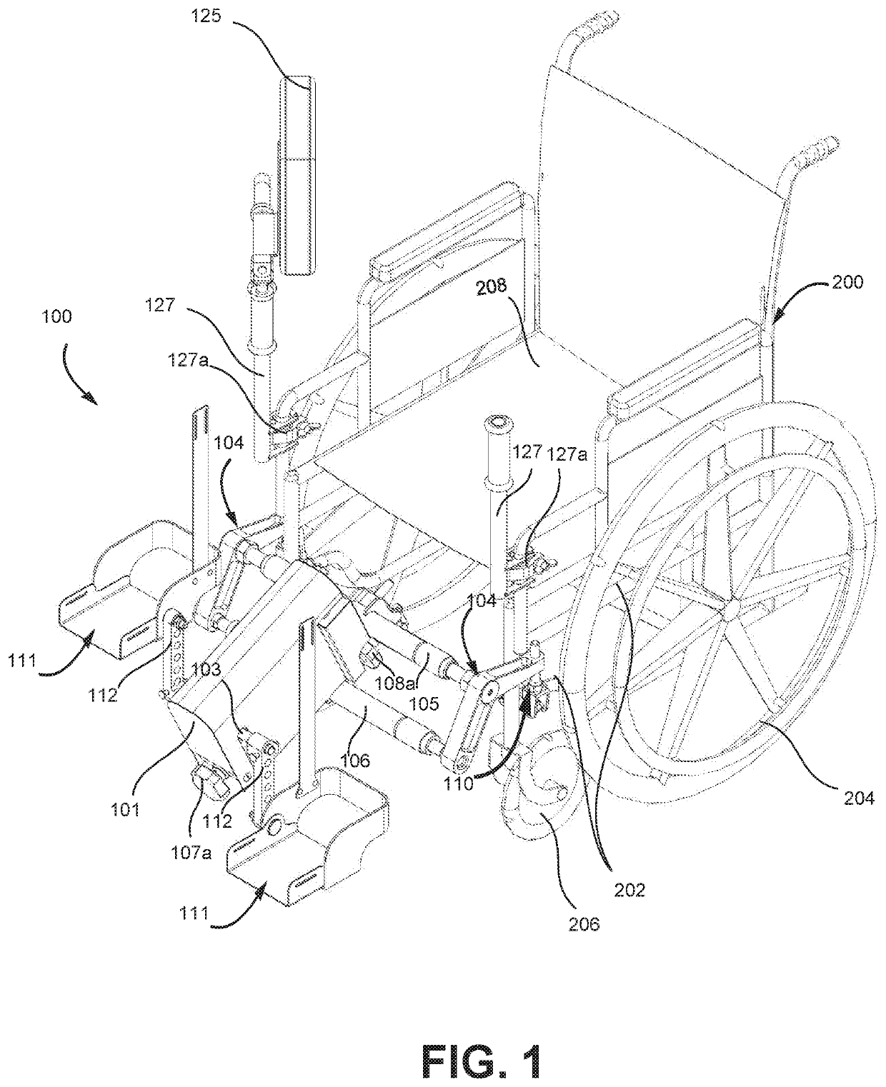 Simulator system and method for exercising lower limbs of a user seated on a wheelchair or like vehicular system