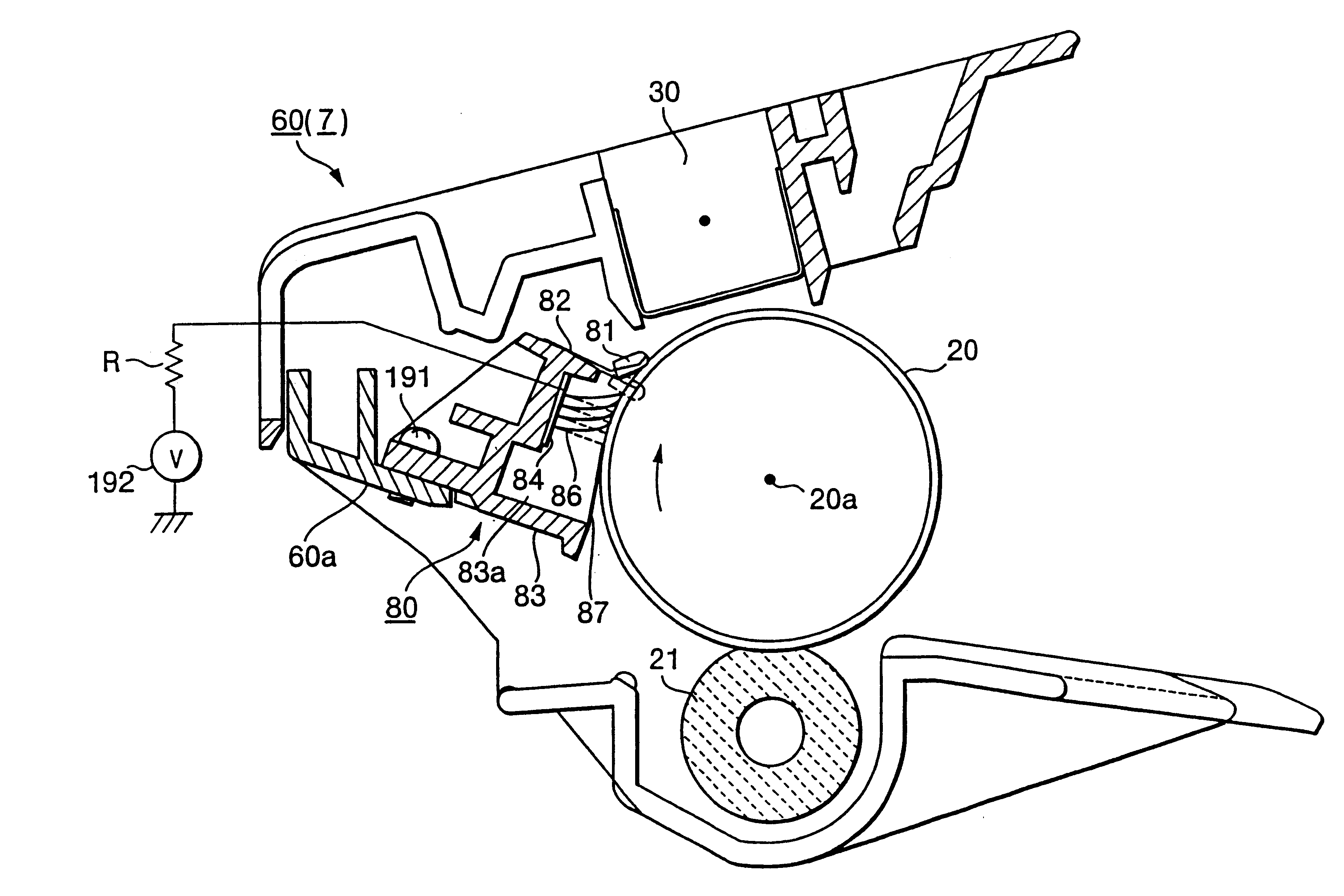Image forming apparatus having an electrically charged paper dust removing brush