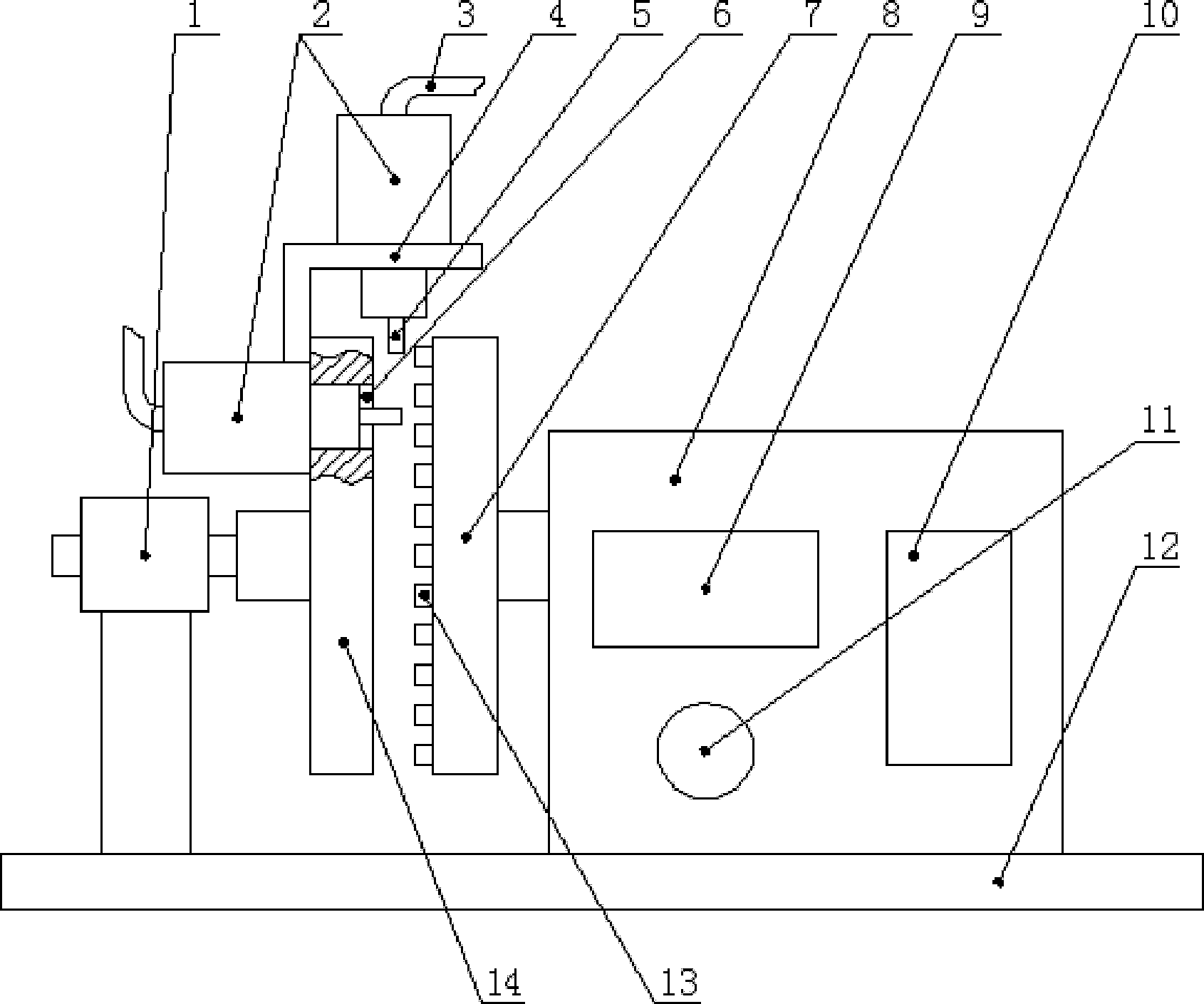 Wheel speed sensor testing machine