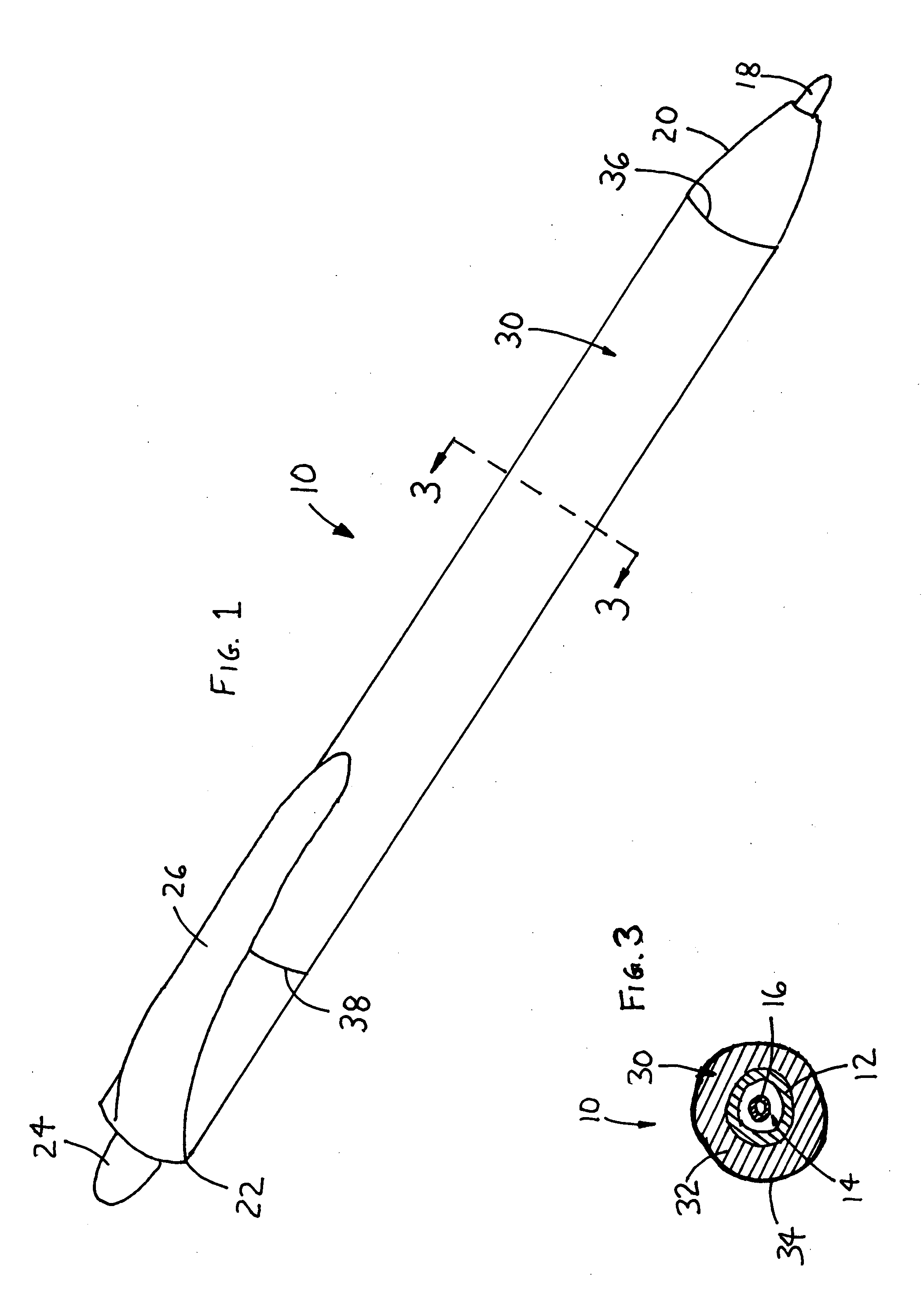 Deformable grip for a writing implement