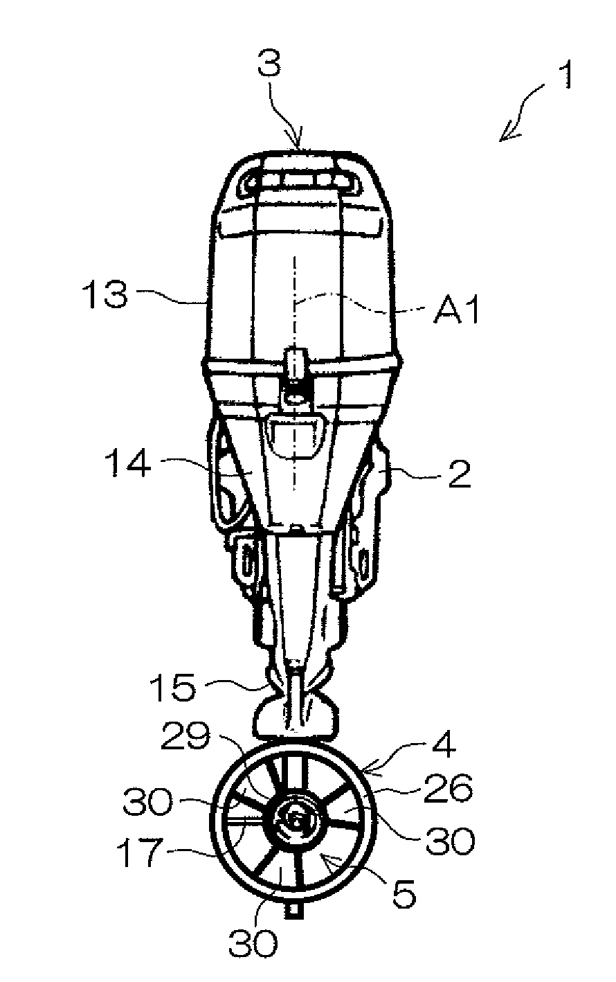 Marine vessel propulsion device