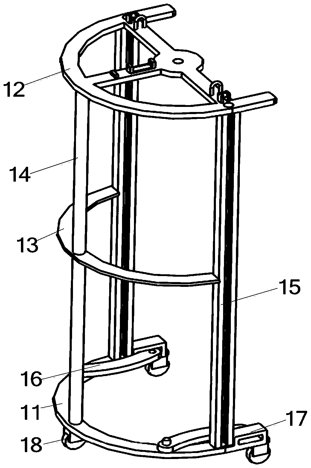 An oil drum handling device